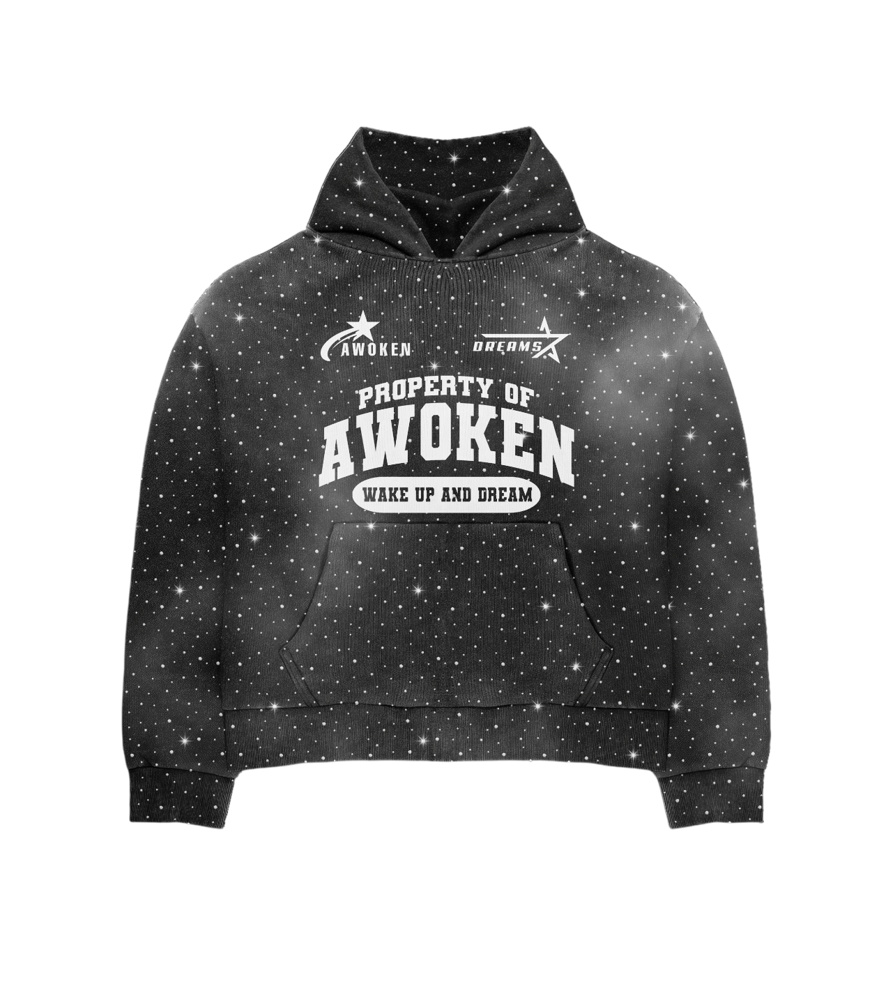 Black Rhinestone Hoodie