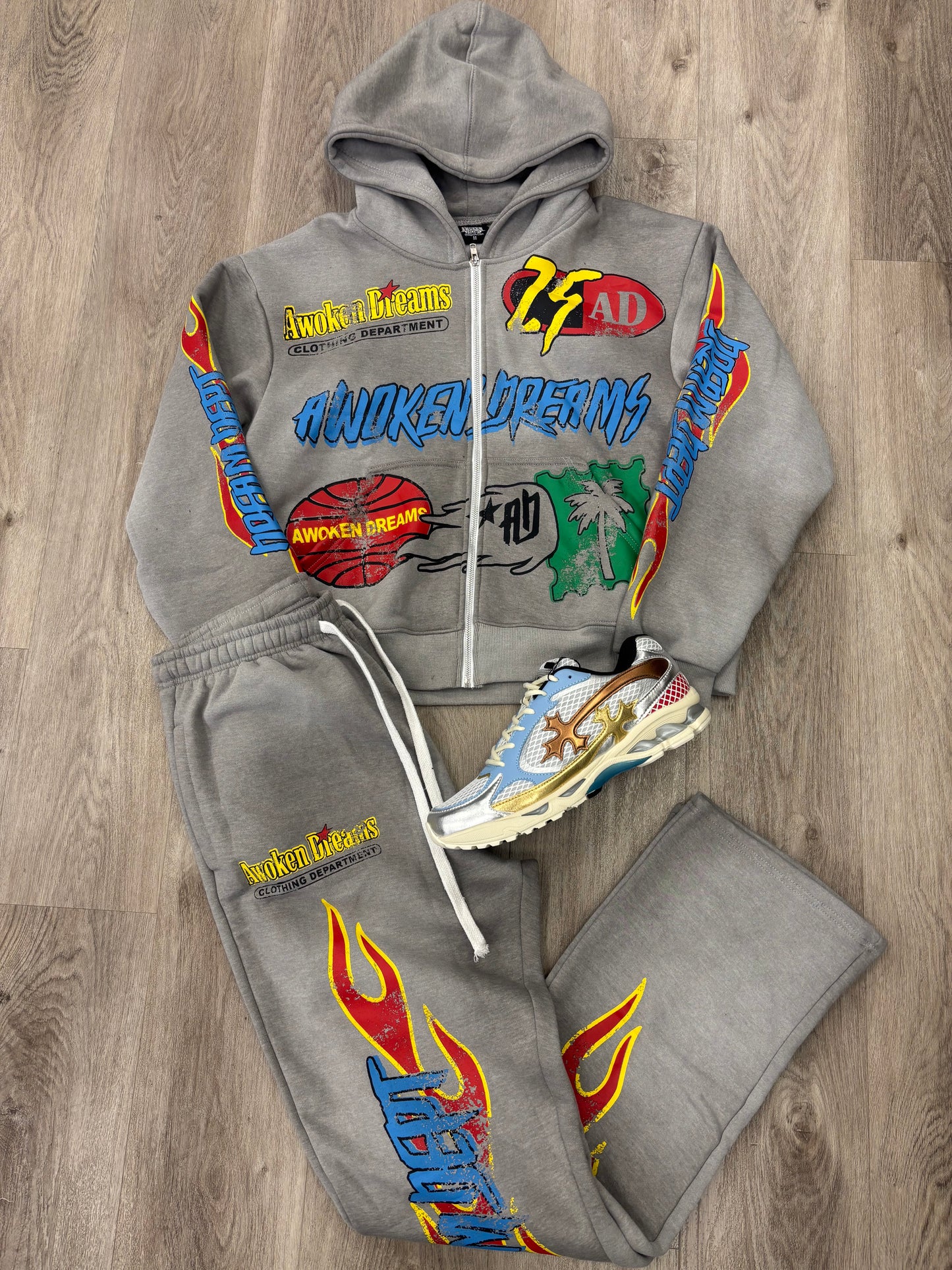 Dream Dept Grey Zip Hoodie