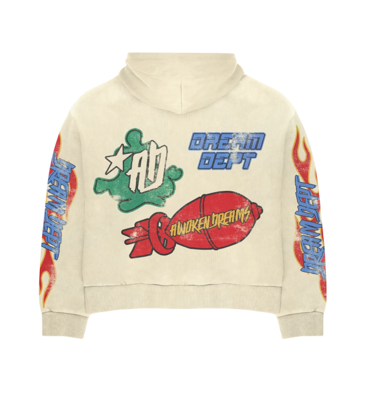 Dream Dept Cream Zip Hoodie
