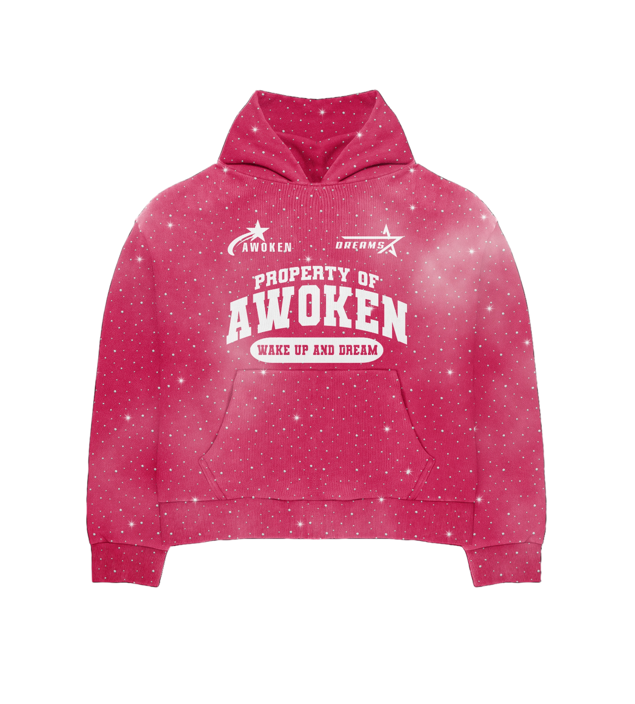 Pink Rhinestone Hoodie