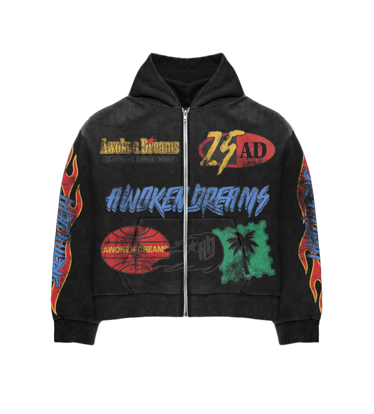 Dream Dept Black Zip Hoodie