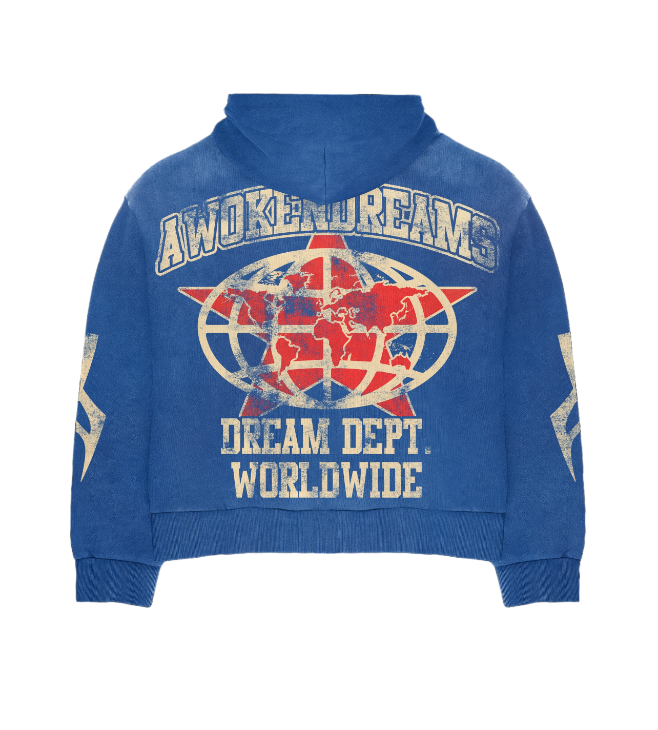 Royal Blue Varsity Zip Hoodie