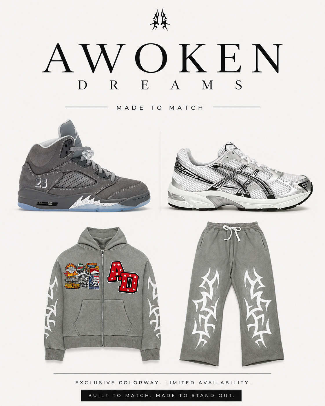 Patchwork Set Grey