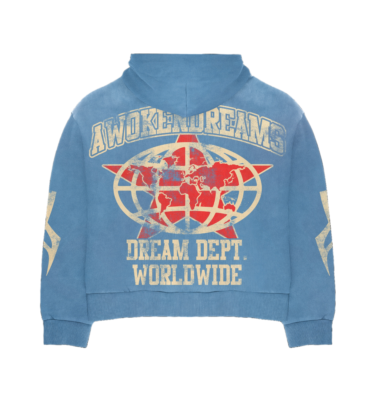 Unc Blue Varsity Zip Hoodie
