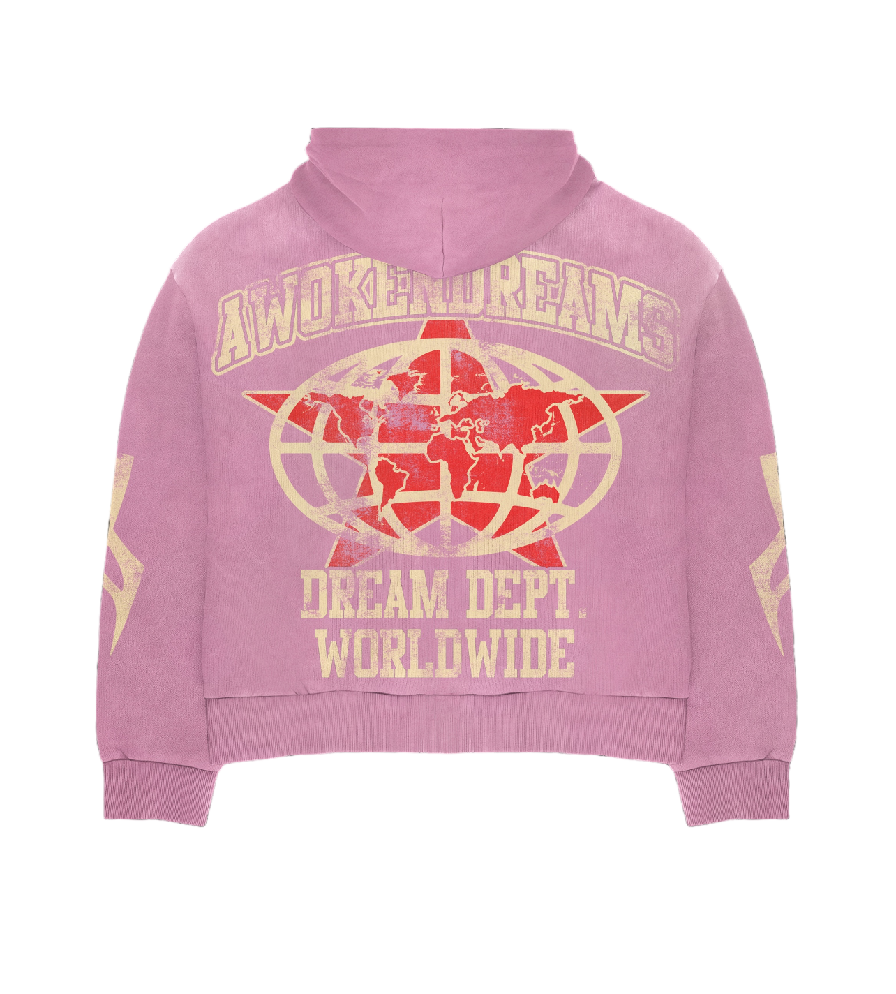Pink Varsity Zip Hoodie