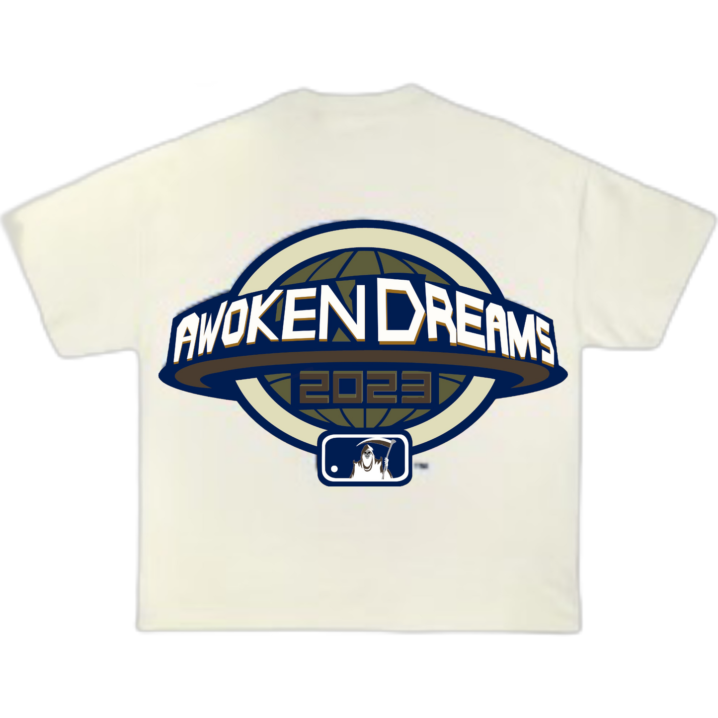 “WORLD SERIES” CREAM TEE