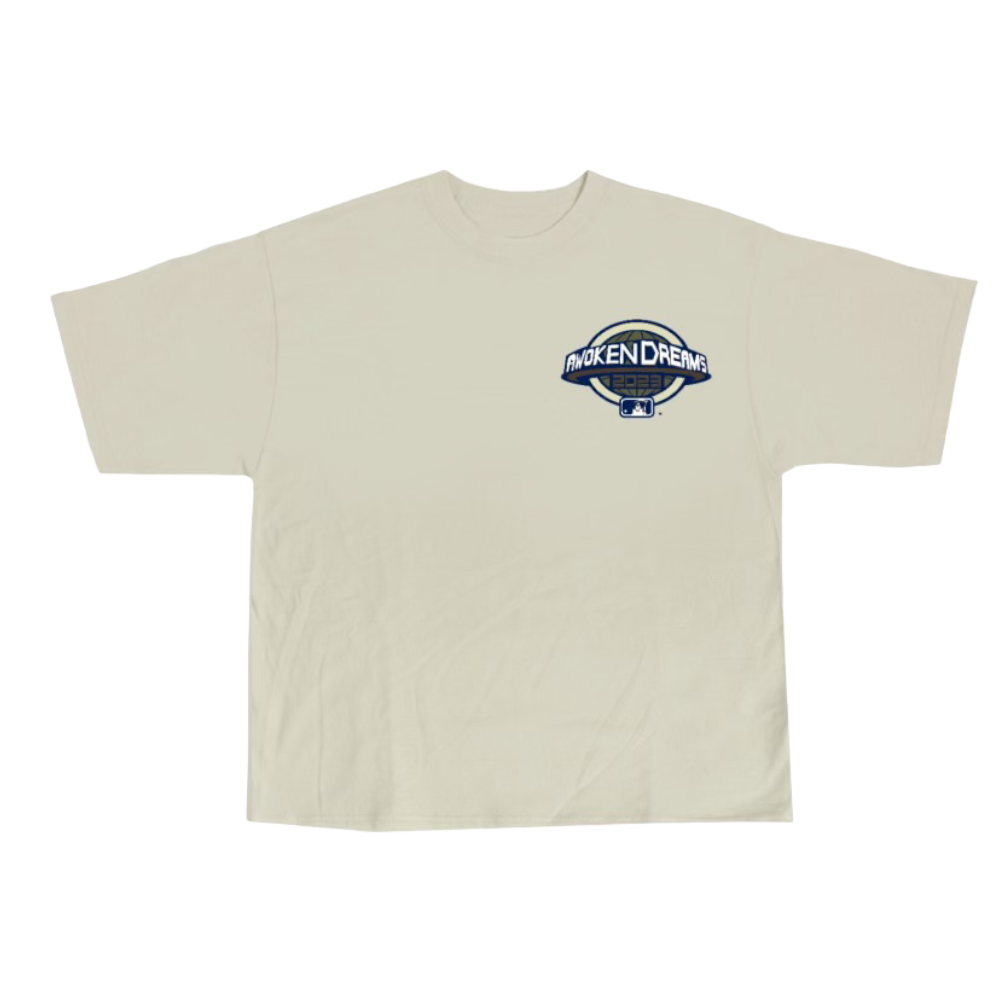 “WORLD SERIES” CREAM TEE