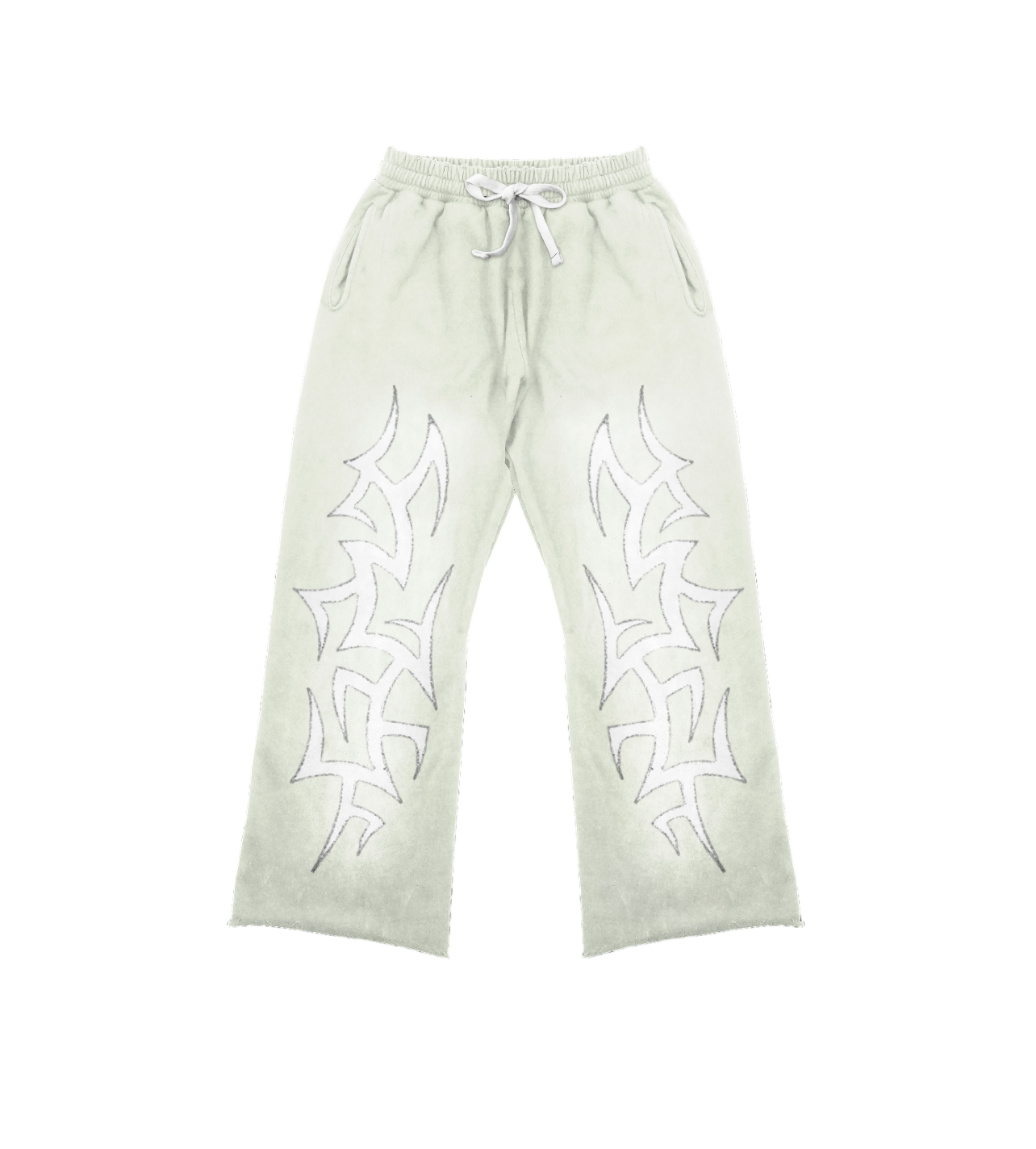 Cream Patchwork Sweatpants