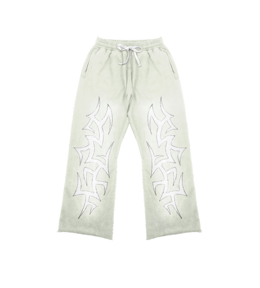 Cream Patchwork Sweatpants