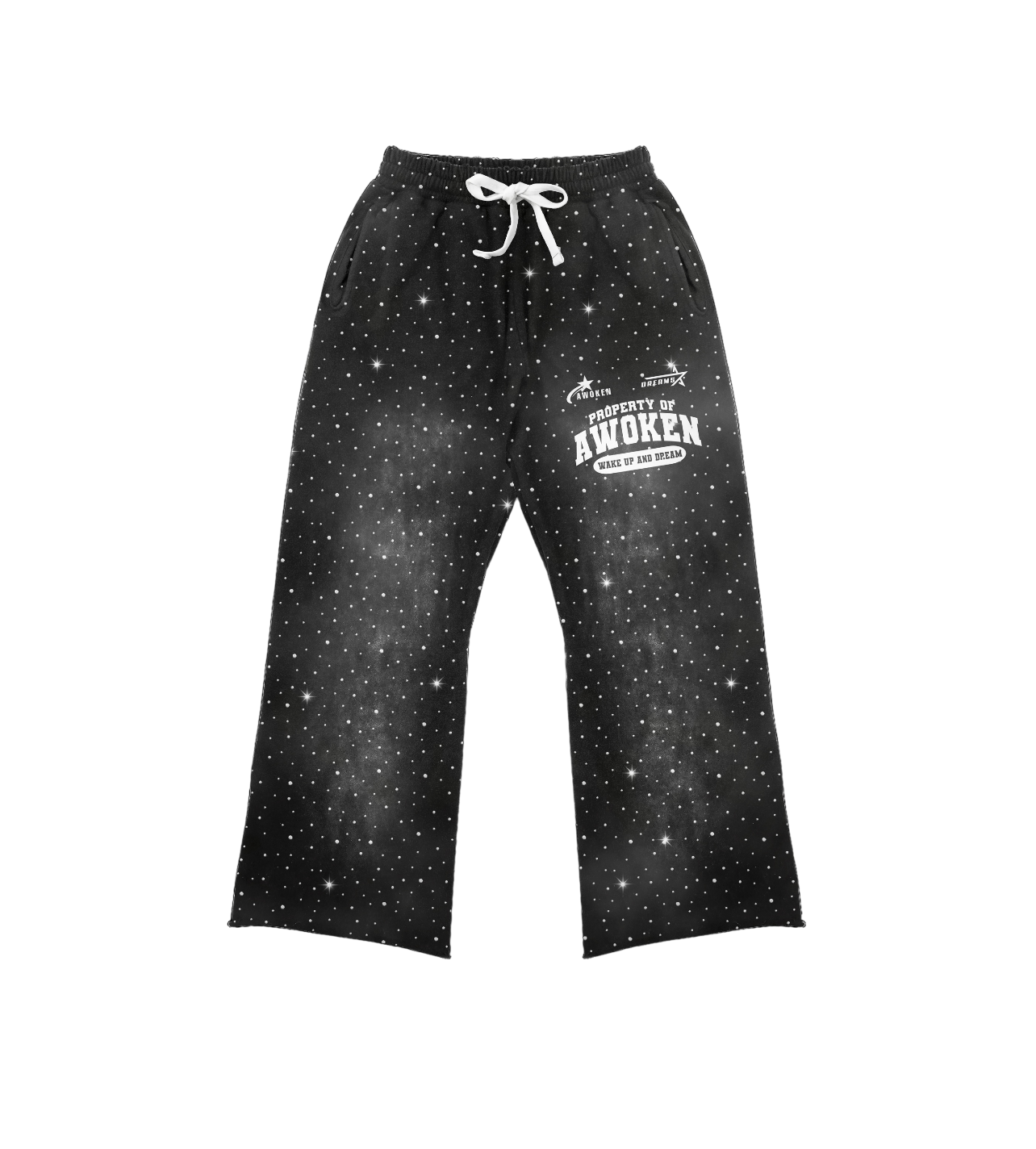Black Rhinestone Sweatpants