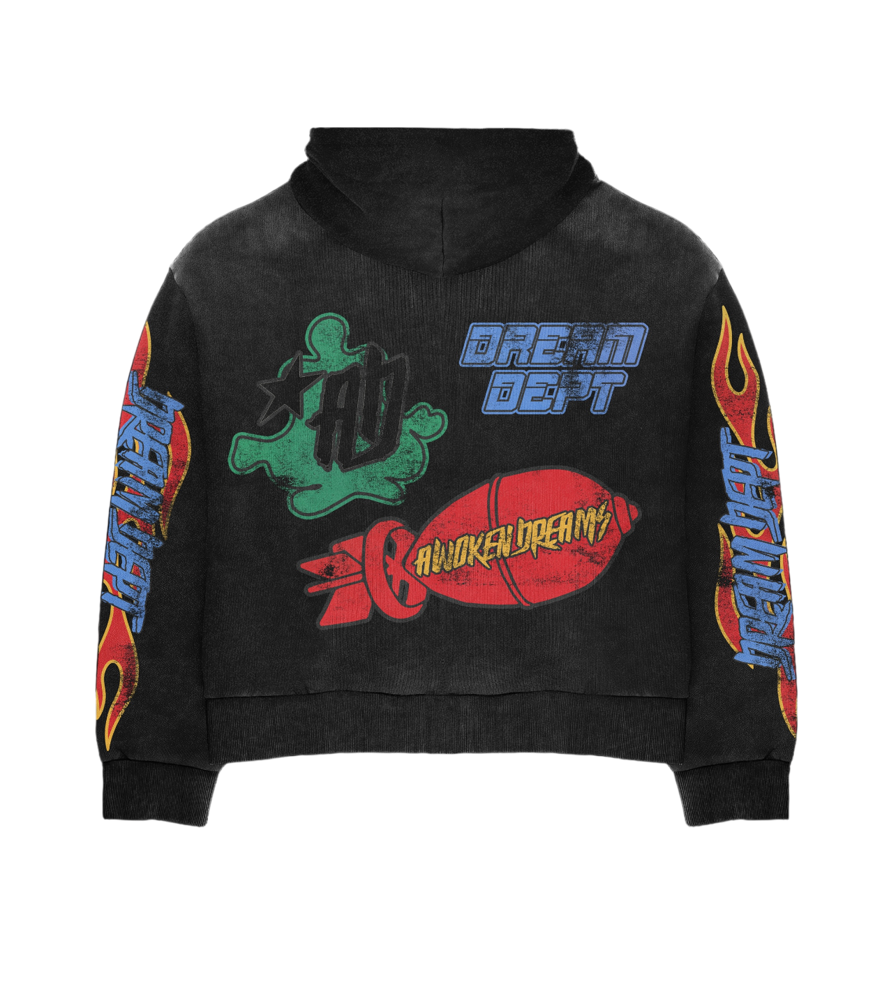Dream Dept Black Zip Hoodie