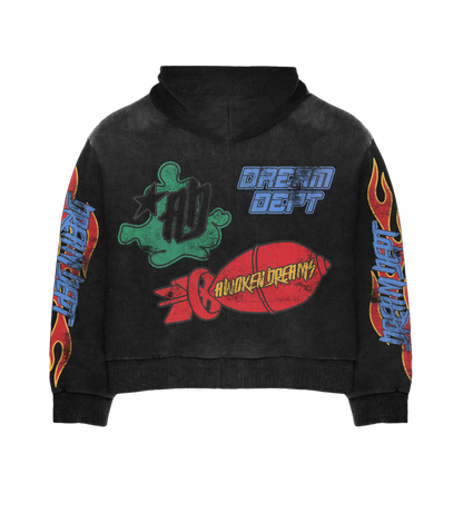Dream Dept Black Zip Hoodie