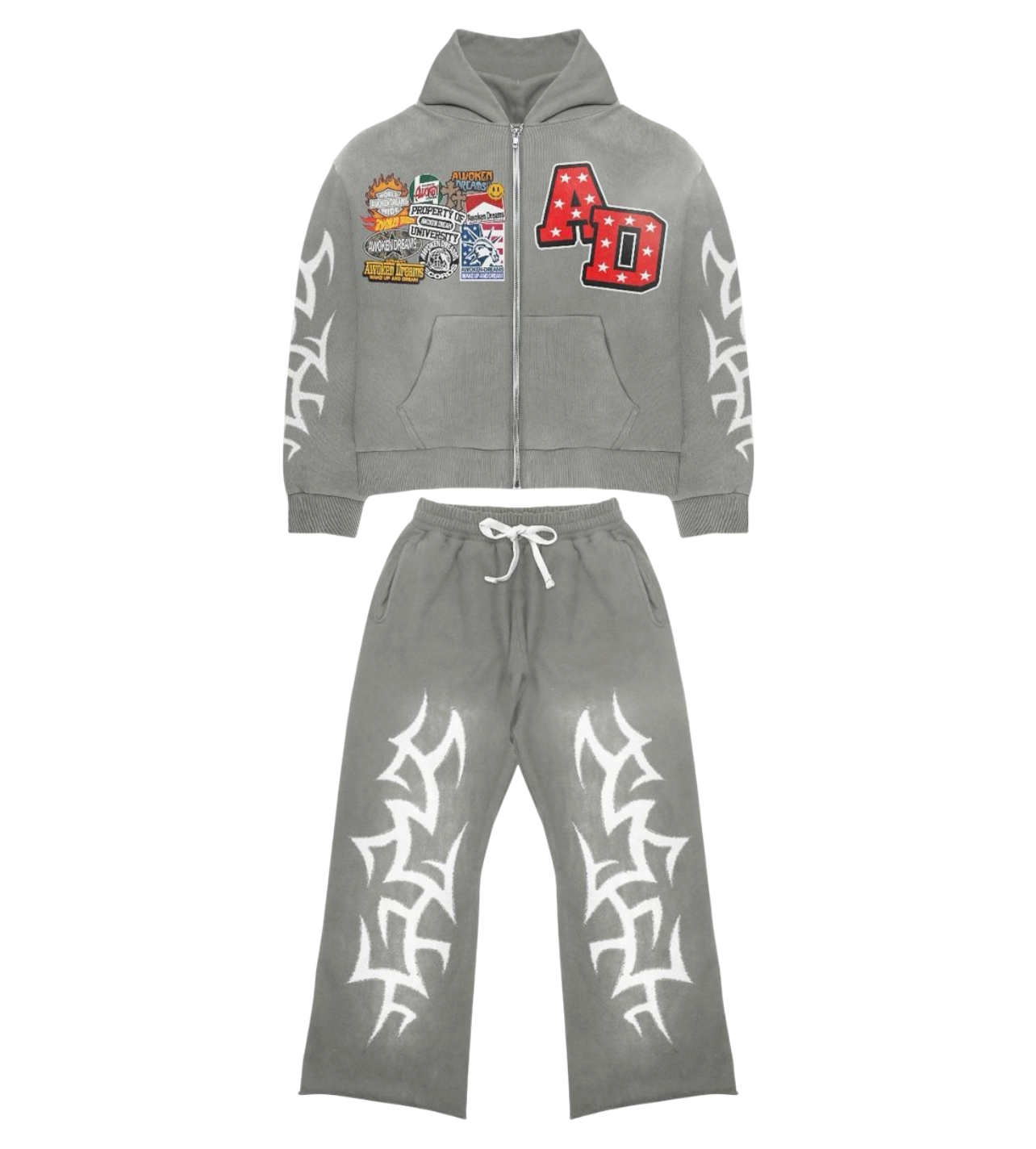 Patchwork Set Grey