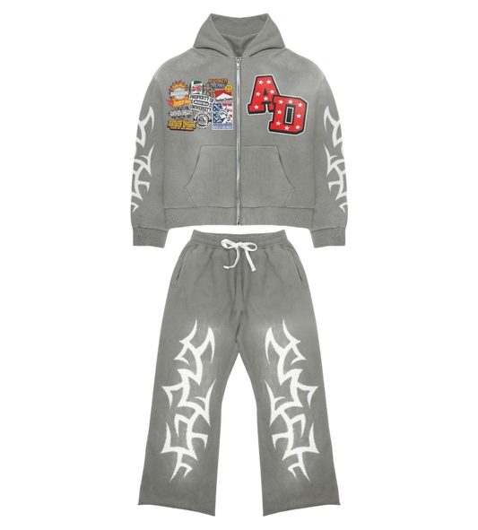 Patchwork Set Grey