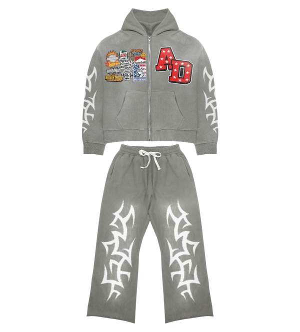 Patchwork Set Grey