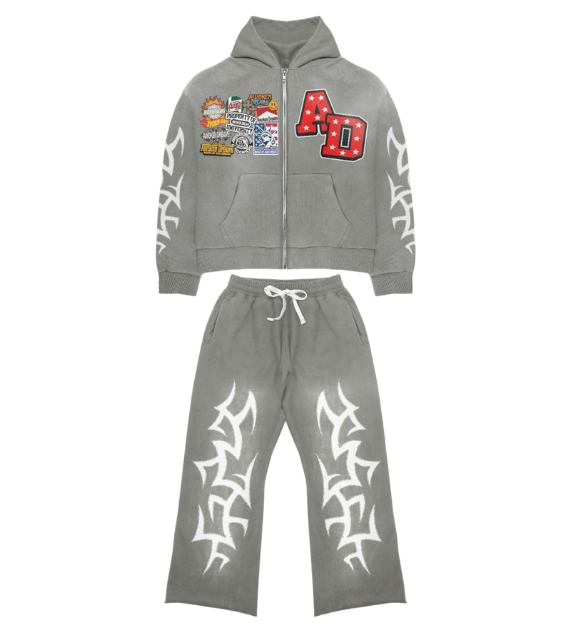 Patchwork Set Grey