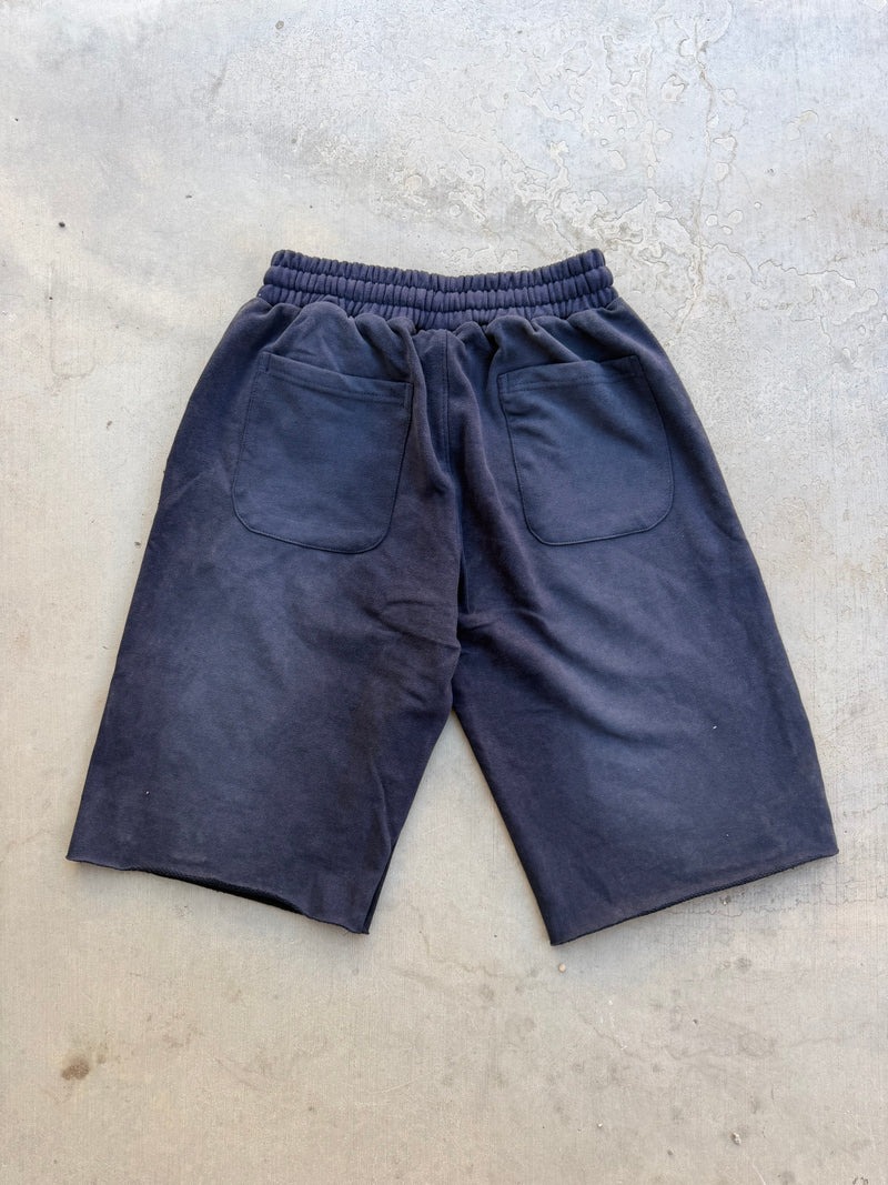 3/4 Studded Shorts Navy