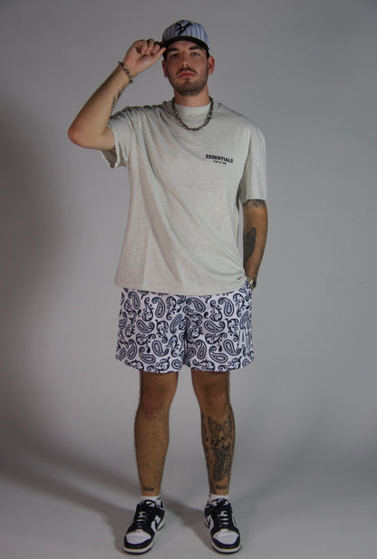 “BLACK PAISLEY” SHORTS