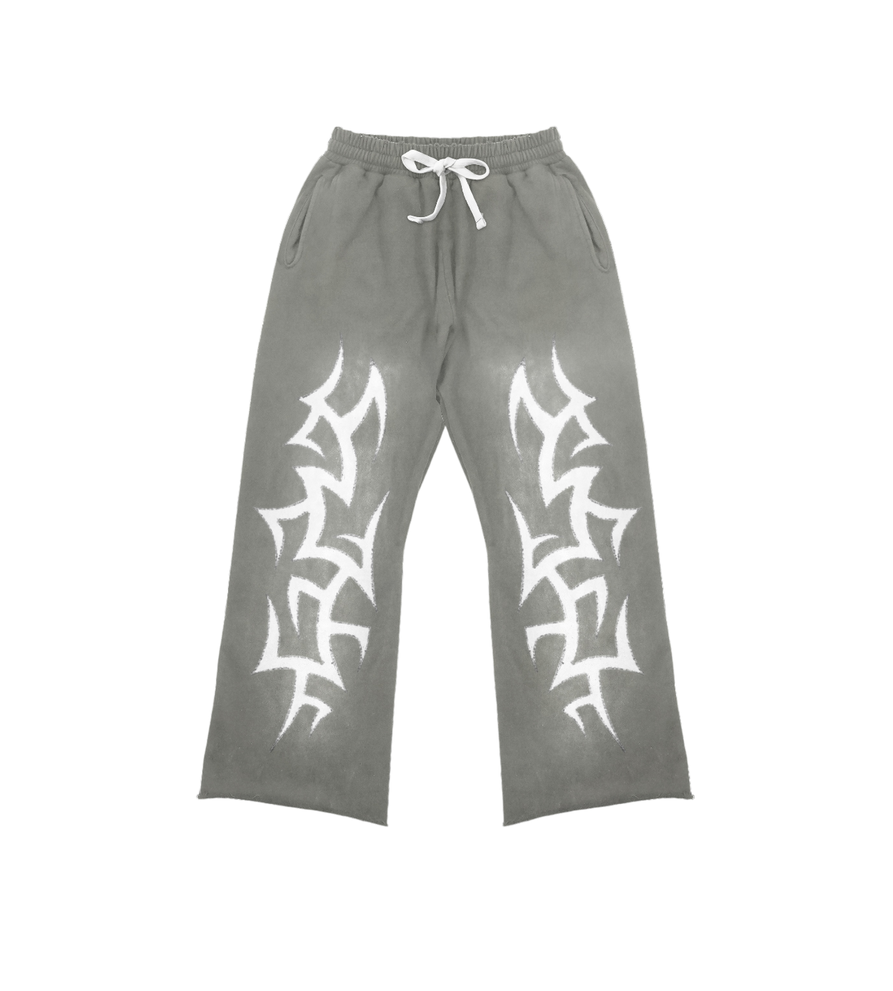 Grey Patchwork Sweatpants