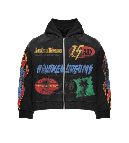 Dream Dept Black Zip Hoodie