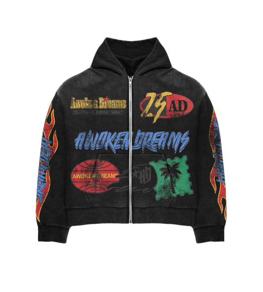 Dream Dept Black Zip Hoodie