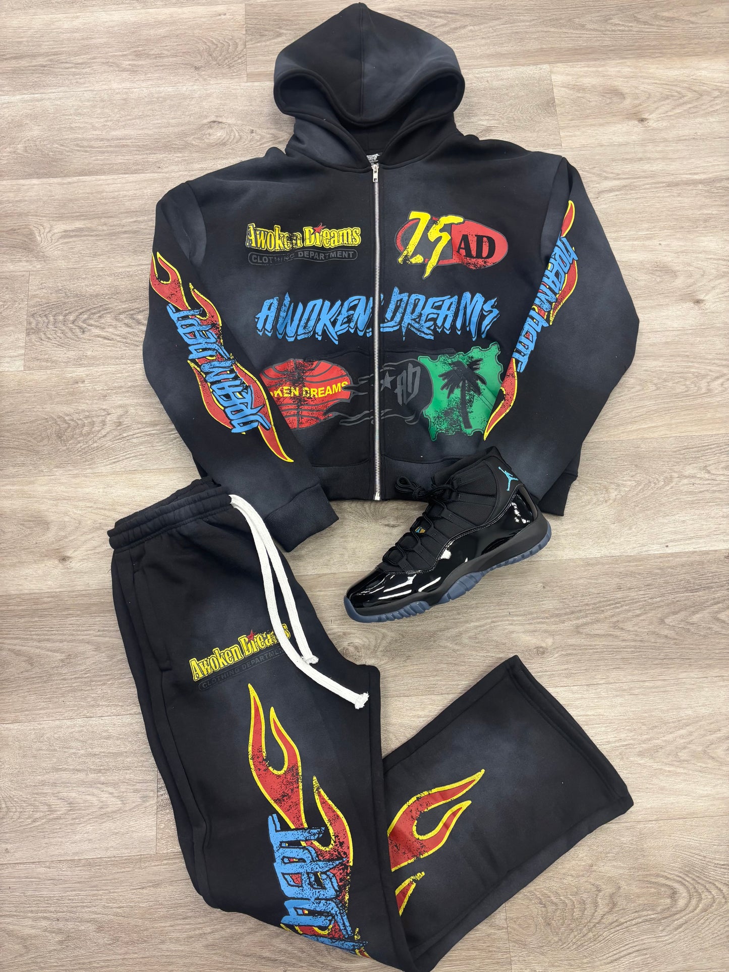 Dream Dept Black Zip Hoodie