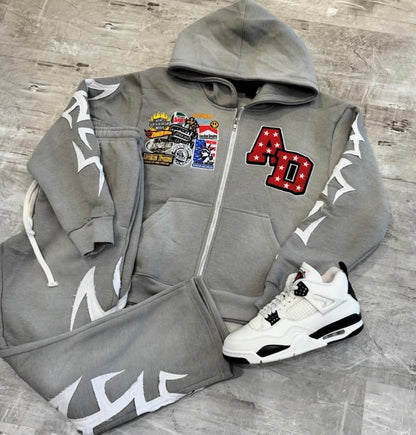Patchwork Set Grey