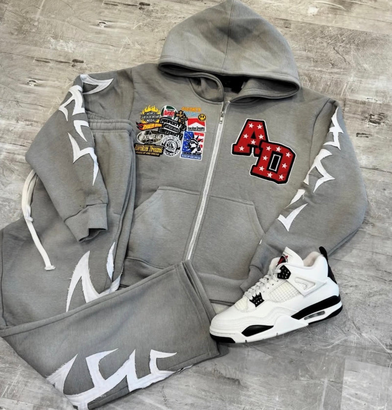 Patchwork Set Grey