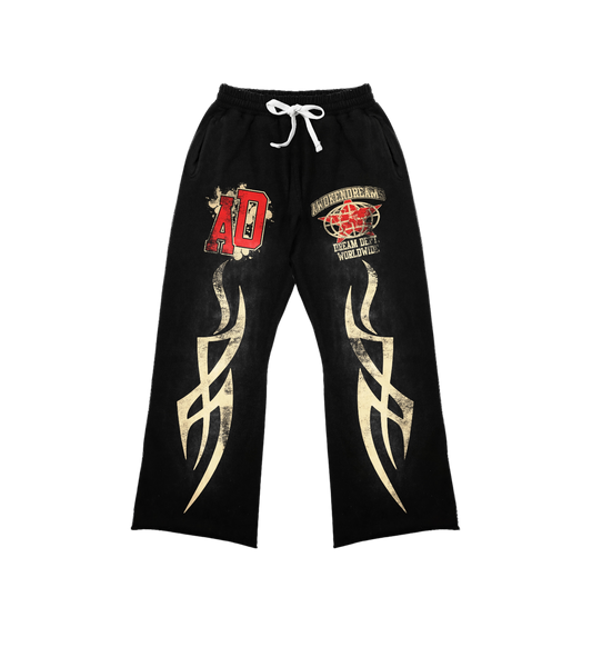 Black Varsity Sweatpants
