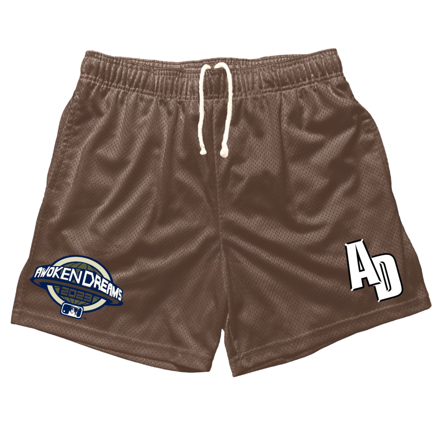 “WORLD SERIES” BROWN SHORTS